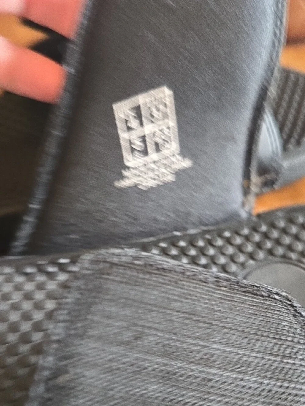 Puma Black Kids Adjustable Size 5 Slide Sandals with White Logo